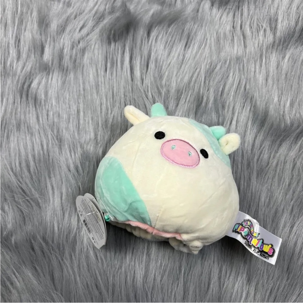 2021 Squishmallow 5” Easter Flip A Mallow Rosie Belana Pig Cow Plush